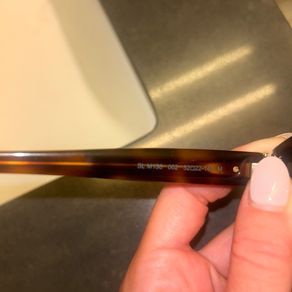 Saint Laurent Oval Monogram Tortoise Sunglasses YSL - Picture 5 of 5
